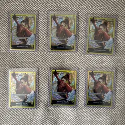 6x One Piece Card Game Monkey.D.Luffy ST29-001 Starter Deck Leader English - Image 1