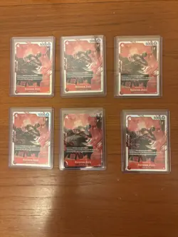 Roronoa Zoro ST21-015 SR EX Gears ST21 One Piece Card Playset x 6 Cards - Image 1