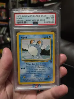 Marill 29 2000 Pokemon League Black Star Promo PSA 10 Gem Mint Rare Low Pop - Image 1