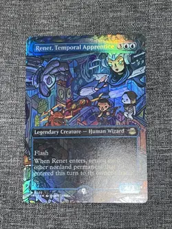 Renet, Temporal Apprentice Borderless Foil 0202 Teenage Mutant Ninja Turtles MTG - Image 1