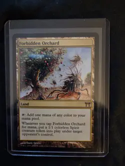 MTG Forbidden Orchard Champions of Kamigawa, Regular RARE NONBASIC LAND, NM 2002 - Image 1