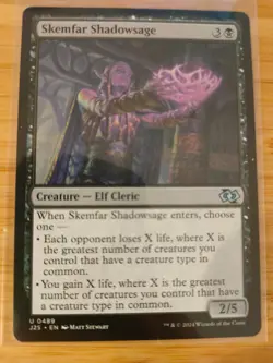 MTG Skemfar Shadowsage 0489 J25 Foundations M/NM Free UK P&P - Image 1