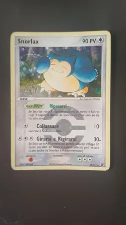 POKEMON SNORLAX REVERSE HOLO EX FIRERED & LEAFGREEN 15/112 ITA PL NO CHARIZARD - Image 1