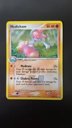 POKEMON MEDICHAM REVERSE HOLO EX HIDDEN LEGENDS 10/101 ENG NM NO CHARIZARD - Image 1