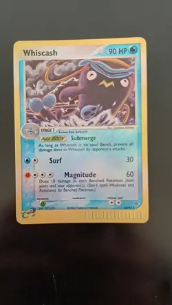 POKEMON WHISCASH REVERSE HOLO EX DRAGON 48/97 ENG LP NO GOLD STAR CHARIZARD - Image 1