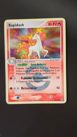 POKEMON RAPIDASH REVERSE HOLO EX FIRERED & LEAFGREEN 13/112 ITA LP NO CHARIZARD - Image 1
