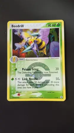 POKEMON BEEDRILL REVERSE HOLO EX FIRERED & LEAFGREEN 1/112 ENG GOOD NO CHARIZARD - Image 1