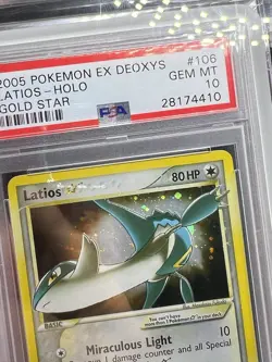 Pokemon Latios Gold Star EX Deoxys Holo Rare #106 PSA 10 Gem MintðŸ’Ž - Image 3