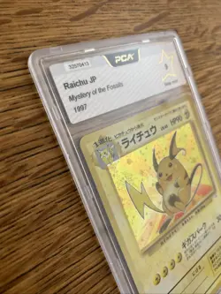 1997 Pokemon Japanese Raichu Fossil PCA (PSA) 9 - Mint Condition - Image 2