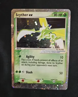 Scyther ex #102 Ruby and Sapphire Vintage Pokemon Holo - Image 2