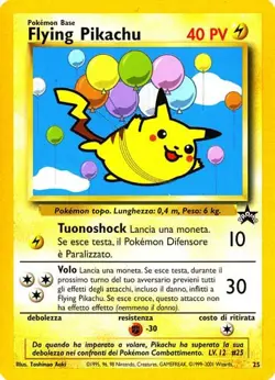Pokemon Promo 25 Flying Pikachu promo (IT) -NEAR MINT- - Image 1