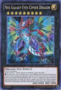 Neo Galaxy-Eyes Cipher Dragon - RATE-EN049 - Super Rare - Unlimited Edition - Li - Image 1