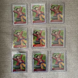 9x Monkey D Luffy ST21-014 SR Starter Deck EX: Gear 5 Foil One Piece TCG - Image 1