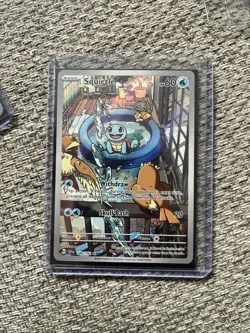 Pokemon Squirtle TCG Stellar Crown Holo Card 148/142 SV07 NM Condition - Image 1