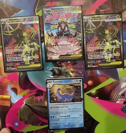 Pokemon Perfect Order Card Lot Of 4 Mega Zygarde EX SIR Aurorus Stamped Promo - Image 1