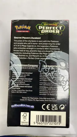 Pokemon TCG Mega Evolution Perfect Order Booster Box Sealed 18 Pack - Image 3