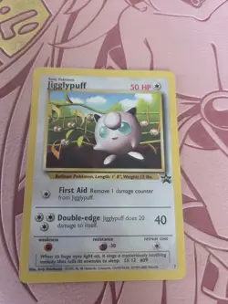 Vintage Pokemon | Jigglypuff | Black Star Promo - WOTC - #7 | NM/LP - Image 1