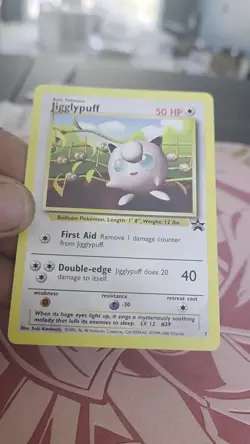 Vintage Pokemon | Jigglypuff | Black Star Promo - WOTC - #7 | NM/LP - Image 2