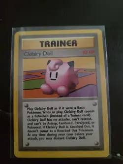 Pokemon Clefairy Doll Trainer Base Set Rare 1999 - Image 1