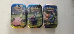3x Pokemon TCG: Ascended Heroes Heroes Mini Tin - Sealed - Image 1