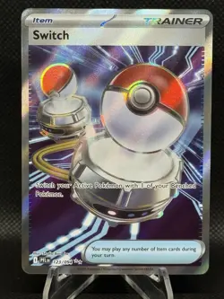 Pokemon Switch 123/094 Ultra Rare Full Art Holo - Phantasmal Flames English - Image 1