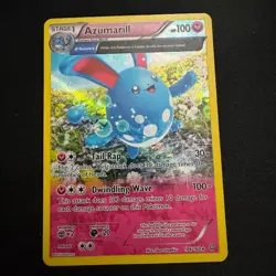 Pokemon TCG Azumarill Primal Clash 104/160 Holo Rare Semi Full Art MP HP - Image 1