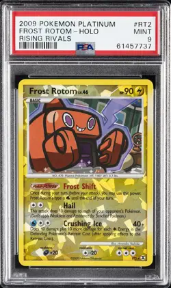 2009 POKEMON PLATINUM RISING RIVALS #RT2 FROST ROTOM-HOLO PSA 9 - Image 1