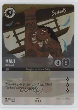 2022 Disney Lorcana - Promos Foil Maui Demigod (D100 Collector's Edition) #23 - Image 1