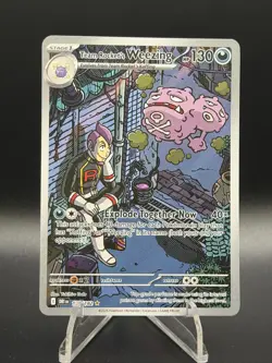 Pokemon TCG: Team Rockets Weezing 199/182 - SV Destined Rivals IR - NM - Image 1