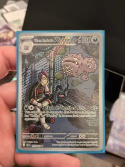 Pokemon TCG Team Rockets Weezing Destined Rivals Art Rare Card 199/182 - Image 1