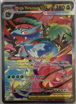 Mega Venusaur Ex & Ivysaur & Bulbasaur (Mega Evolution Stamped) Pokemon Cards - Image 1