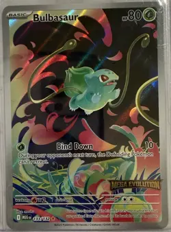 Mega Venusaur Ex & Ivysaur & Bulbasaur (Mega Evolution Stamped) Pokemon Cards - Image 5