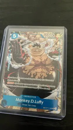 One Piece Card Game Monkey.D.Luffy OP11-058 Treasure Rare 7000 Power Foil - Image 1