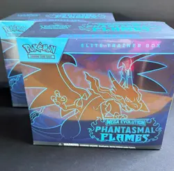 Pokemon TCG | Mega Evolution ME2 Phantasmal Flames ETB Factory Sealed - 2 x ETB - Image 1