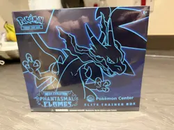 Pokemon TCG Phantasmal Flames Pokemon Center Exclusive ETB Sealed New - Image 1