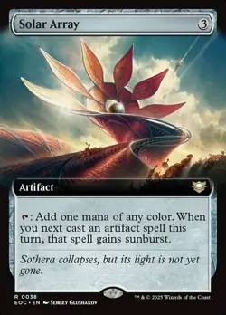 1x Solar Array ~ Extended Art NM-Mint, English Commander: Edge of Eternities MTG - Image 1