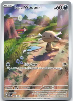 Paldean Wooper 102/094 Illustration Rare Phantasmal Flames Pokemon Near Mint - Image 1