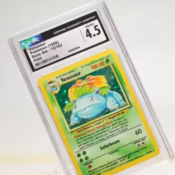Pokemon TCG - Venusaur Base Set 15/102 Holo Rare Unlimited - CGC 4.5 - Image 1