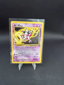Mr. Mime 22/64 Rare Non-Holo Base Set Unlimited - Vintage Pokemon Jungle WOTC - Image 1