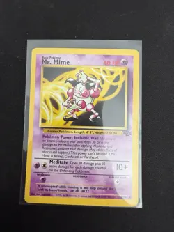Mr. Mime 22/64 Rare Non-Holo Base Set Unlimited - Vintage Pokemon Jungle WOTC - Image 3