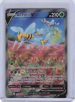 Beedrill V (Alternate Full Art) #161/189 SWSH10: Astral Radiance Pokemon - Image 1