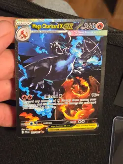 Pokemon Mega Charizard X EX 125/094 Phantasmal Flames Holo 360 HP Rare English - Image 1