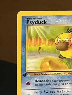1999 Pokemon Psyduck Fossil 1st Ed #53 - Image 3