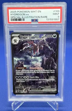 Pokemon - Hydreigon ex - 169/086 - 2025 WHT EN - Holo - Rare PSA 9 Mint - Image 1