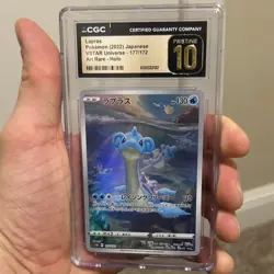 Pokemon TCG CGC Graded Card Lot Japanese Palafin Lapras Suicune V Art Rare Holo - Image 3