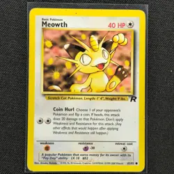 Meowth - 62/82 - Common - Team Rocket - Pokemon Card - HP - Image 1