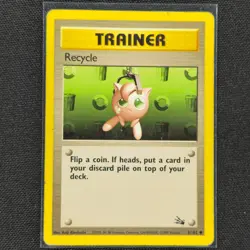 Recycle - 61/62 - Common - Fossil Set - Pokemon Card - HP - Image 1