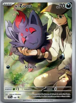 N's Zorua - 189 SV: Scarlet & Violet Promo Cards Promo Holo NM - Image 1