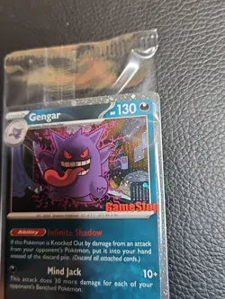 Gengar Promo Card Pokemon Perfect Order Gamestop Stamped 050/088 SEALED - Image 2