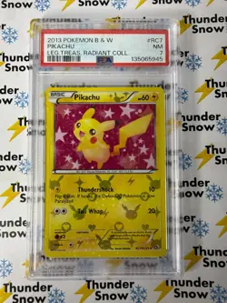 Pikachu Legendary Treasures Radiant Collection #RC7 2013 Pokemon B & W PSA 7 - Image 1